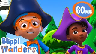 Blippi and Meekah go on a treasure hunt   Blippi Wonders Educational Videos for Kids [upl. by Les]