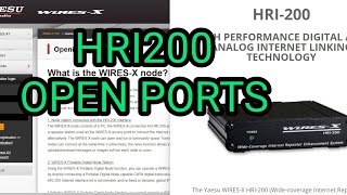 HRI200  WIRES X OPENING PORTS in ROUTER [upl. by Judenberg]