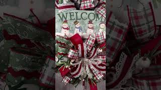 Winter “Welcome” Snowman Wreath for Front Door Winter Door Decor Snowman Wreath Welcome Wreath [upl. by Nylesaj]