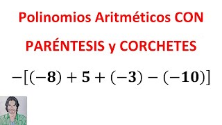 Polinomios aritméticos con PARÉNTESIS y CORCHETES operaciones combinadas de SUMA y RESTA [upl. by Neillij]