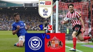 POMPEY VS SUNDERLAND  POMPEY GETS THRASHED 31 TO CONCLUDE THERE FIRST LOSS OF THE SEASON 😱 [upl. by Cherie300]