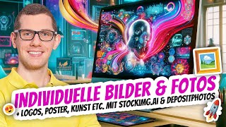 StockIMGai amp Depositphotos DEAL 😍 individuelle Bilder 📸 Logos ♦️ Kunst 🖼️ Buch Cover 📓 uvm 😎 [upl. by Yrelbmik]