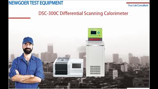 DSC300C Differential Scanning Calorimeter Temperature Range 40℃  600℃ [upl. by Odlawso830]