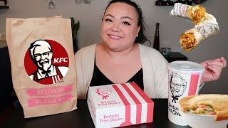 KFC New Chicken Wraps Mukbang  Eating Video [upl. by Avehs]