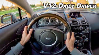 The V12 Daily Driver You Need to Hear 2012 Aston Martin Rapide POV Drive Binaural Audio [upl. by Casia388]