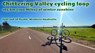 165 Km 100 mile Chittering Valley Cycling Loop Perth Western Australia [upl. by Ddej]