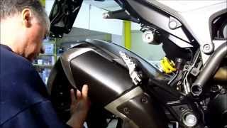 Euro Motards Ducati Hyperstrada 821 GPR Exhaust Installation [upl. by Trant384]