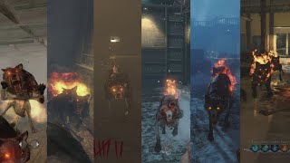 Call of Duty Zombies Hellhound Round Evolution WAWBO1BO2BO3BO4 [upl. by Lrig]