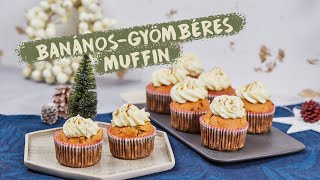 Banánosgyömbéres MUFFIN 🍌🧁 [upl. by Mosra]