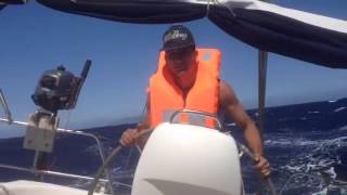 Extreme Sailing quotmare forza 7  39 kts di vento  4 m ondaquot Barca a Vela GoPro [upl. by Chaworth]