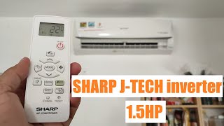 Sharp JTECH Inverter Split Type Aircon Review [upl. by Adnilg]