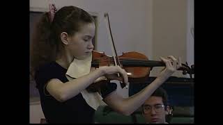 14 yr old Hilary Hahn recital 19940324 Fort Collins CO [upl. by Nirual901]