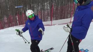 Comment skier sur la glace par Fred Lépine 1 ère partie [upl. by Annaiviv]