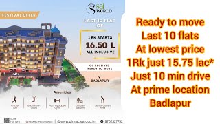 the stock out flats at Ready to Move Project just below 16 lac  10 min drive Badlapur 9762327752 [upl. by Suedama]