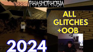 All Glitches  Out of map tricks  Phasmophobia  2024 [upl. by Nylatsyrc]