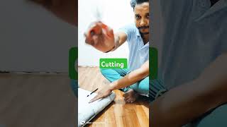 How to paste self PVC wallpaper at home trending shorts PVC wallpepar room decoration [upl. by Persian]