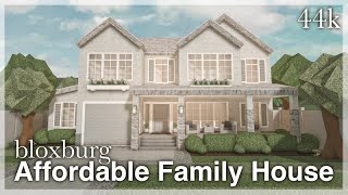 Bloxburg  Affordable Family House Speedbuild exterior [upl. by Odell888]