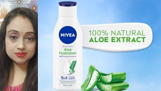 Nivea Aloe Hydration Body LotionNivea Aloe Hydration Body Lotion ReviewRimes Vlog [upl. by Konstantine]