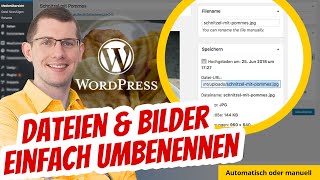 WordPress Media File Renamer Bilder amp Dateien umbenennen [upl. by Asle]