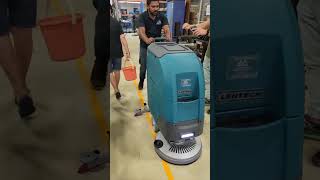 Lentech 530 Walk Behind Autoscrubber Scrubber Dryer Singapore Warehouse Cleaning [upl. by Ehctav]