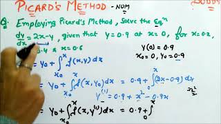 Picards Method  Numerical [upl. by Ahens185]