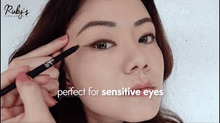 How to Apply Winged Eyeliner in 10 Seconds  Natural Everyday Brown Eye Look  Ruby’s Organics [upl. by Akcirahs]