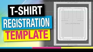 How to Screen Print  TShirt Registration Template [upl. by Analaf753]