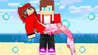 JJ SISTER IS A CUTE LITTLE MERMAID MAIZEN  JJ and Mikey In Minecraft Animation [upl. by Rosmarin]