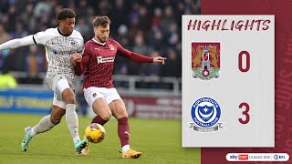 HIGHLIGHTS Northampton Town 0 Portsmouth 3 [upl. by Esyle]