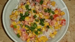 Corn salad recipe garden corn salad recipe  fresh corn salad recipe by its house holding [upl. by Raviv]