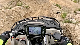 2023 Polaris Sportsman 570 ATV  POV OffRoad Review [upl. by Adiuqram]