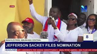 Jefferson Sackey Files Nomination [upl. by Aimet715]