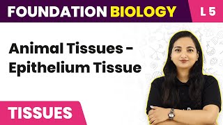 Animal Tissues  Epithelium Tissue  Tissues  L5  NEET Foundation Biology [upl. by Leeth]