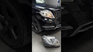 X204 How to Remove and Install 0915 Mercedes GLK250  GLK350 Headlight Replacement。 [upl. by Eerual]