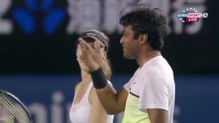 Paes Hingis vs Nestor Mladenovic Highlights 2015 AO Mixed Doubles Final 720p [upl. by Cassie230]