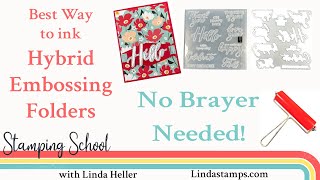 How To use Hybrid Embossing Folders [upl. by Ahsiya]