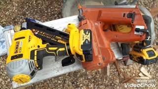 DeWalt DCN692 first fix gun framing nailer first use and review [upl. by Nathanoj]