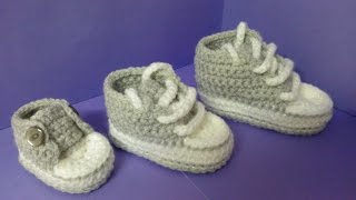 New How to increase sizes with My easy crochet converse style slippers pattern update [upl. by Namzaj]