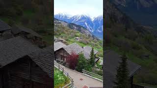 Альбинен  вымирающая деревня Швейцарии 🇨🇭 Albinen Switzerland short swissvillage beautiful [upl. by Adnyc]