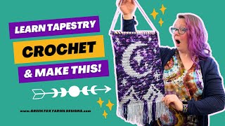 Learn Tapestry Crochet and Color Changes with FREE Crochet Along [upl. by Mosera]