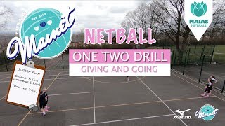 Netball Drills  The One Two Drill [upl. by Notsew]