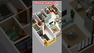 3d House Design। House Design 3D Planshome 3dhomeplan 3dhousedesignhomedecor shorts shortsfeed [upl. by Pietje]