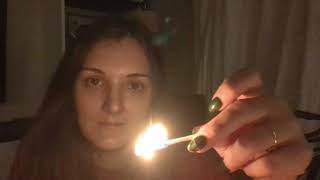 ASMR Tingly Match Striking Playing With Fire [upl. by Pleasant425]