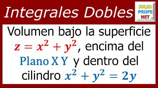 Volumen hallado con integral doble en coordenadas polares [upl. by Aicirtan754]