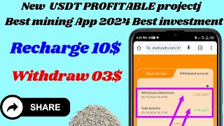 💯LongTerm USDT Mall 2024🎁Manimum Recharge 10USDEarn 3USDMake Team Earn profitBest Investment [upl. by Enybor283]