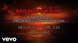 Creedence Clearwater Revival  Bad Moon Rising Karaoke [upl. by Madda]