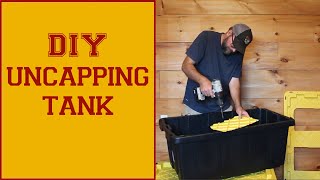 DIY Honey Uncapping Tank The cheap and easy way to make a quality uncapping tank you will love [upl. by Leverick196]