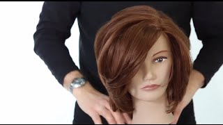 Medium Length Haircutting Class With Guest Artist Tom Harris  FreeSalonEducationcom [upl. by Yelnoc]