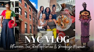 NYC VLOG Shopping at Century 21 Baccarat TeaTime Rooftop Parties amp Brooklyn Museum MONROE STEELE [upl. by Phillipe]