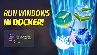 Running Windows in a Docker Container [upl. by Otanutrof]